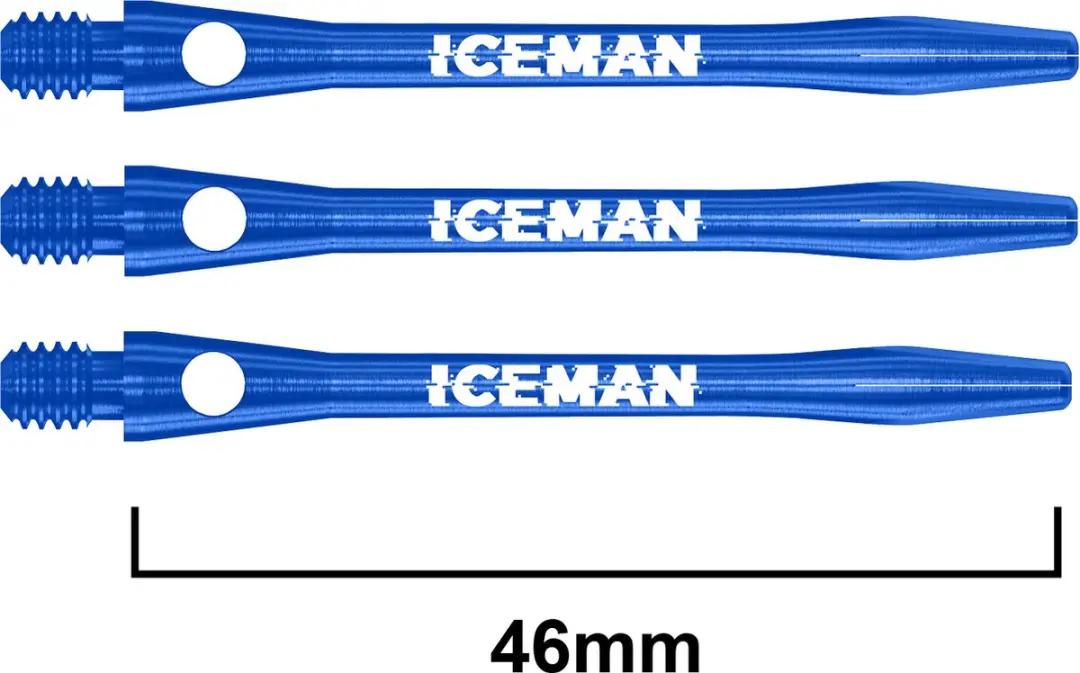 Red Dragon Gerwyn Price Blauwe Dart Shafts TC487 - 3 Stuks