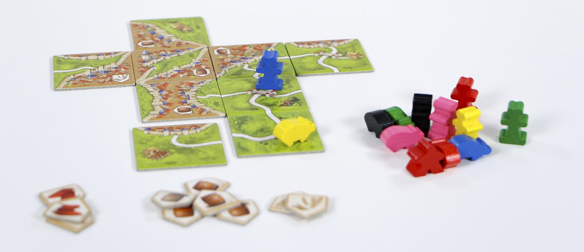 999 Games - Carcassonne: Kooplieden & Bouwmeesters - Uitbreiding 2 - Nieuwe Versie - NL -EN