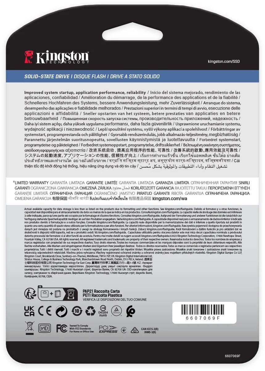 Kingston DC2000B SEDC2000BYM8/240G M.2 SSD 240GB - afbeelding 5 van 6