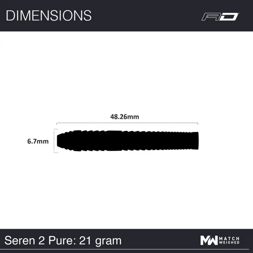 Red Dragon Seren Pure 2 Dartpijlen 23g