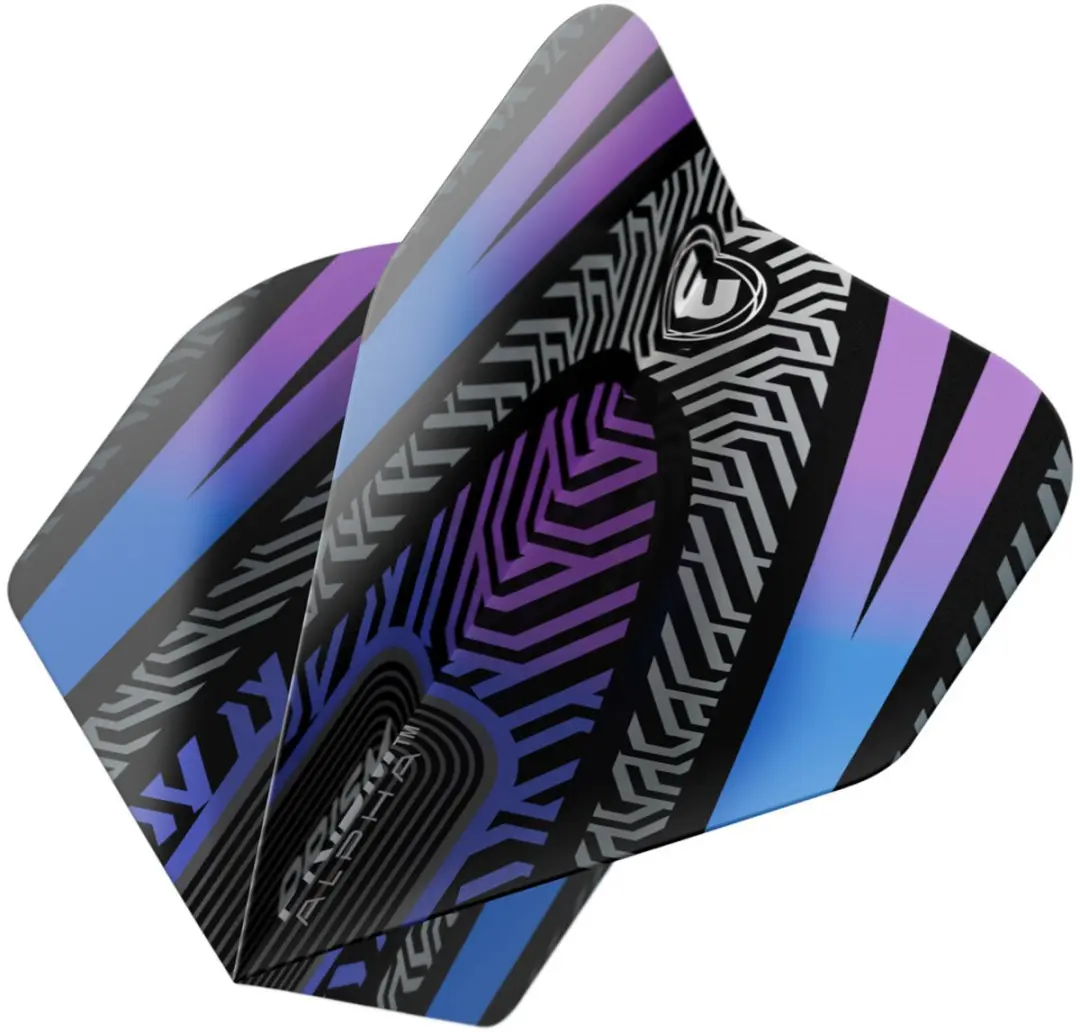 Winmau Prism Alpha Black Blue V2 Dart Flights - 3 Stuks