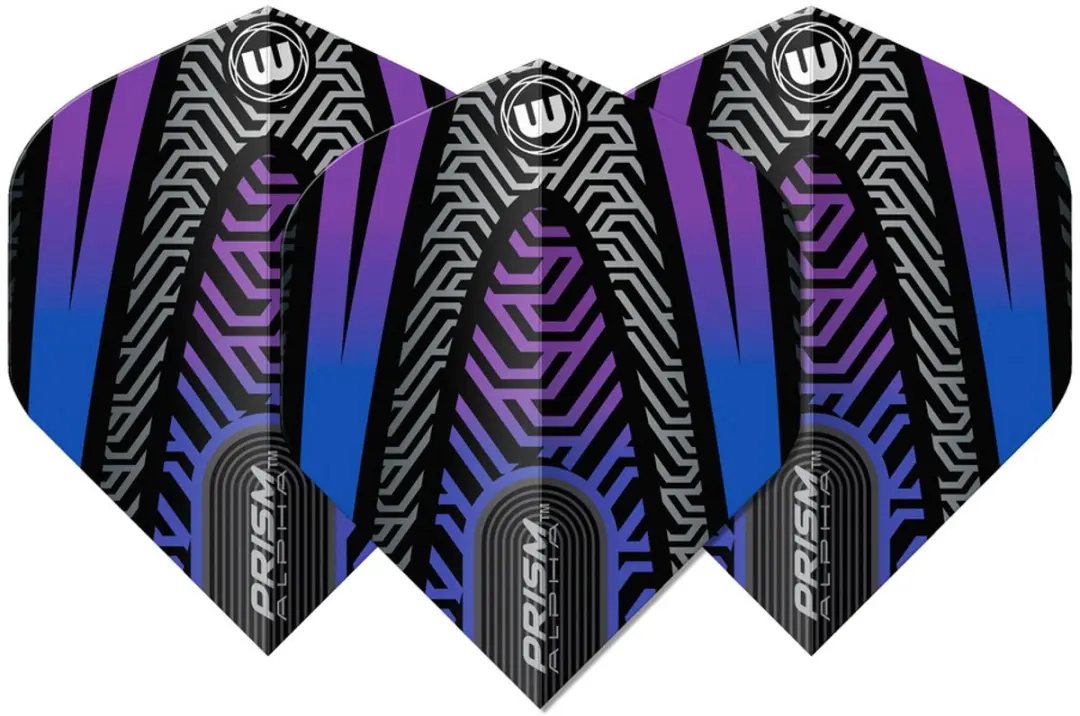 Winmau Prism Alpha Black Blue V2 Dart Flights