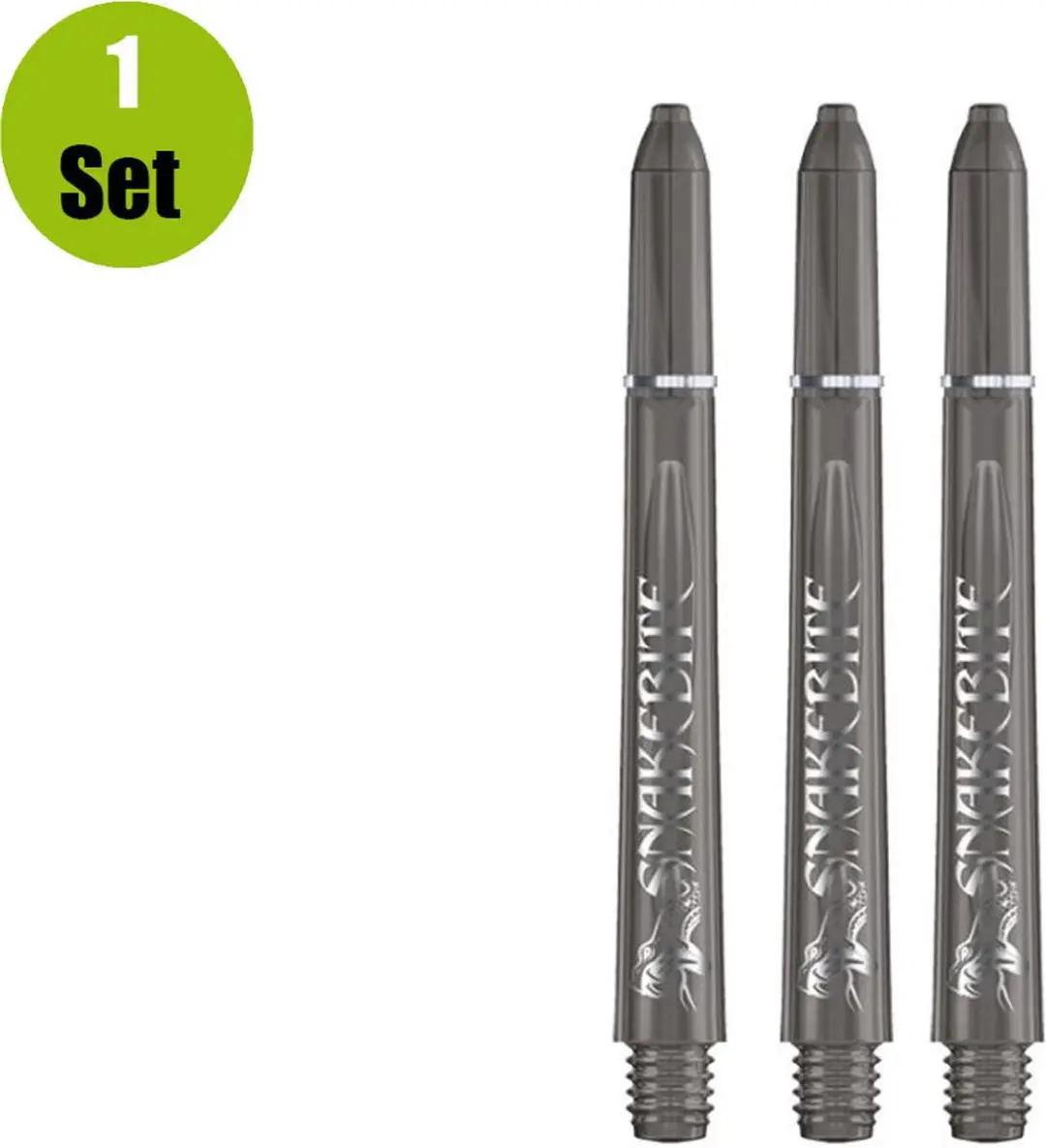 Red Dragon Snakebite Signature Black TC710 Dart Shafts - 3 Stuks