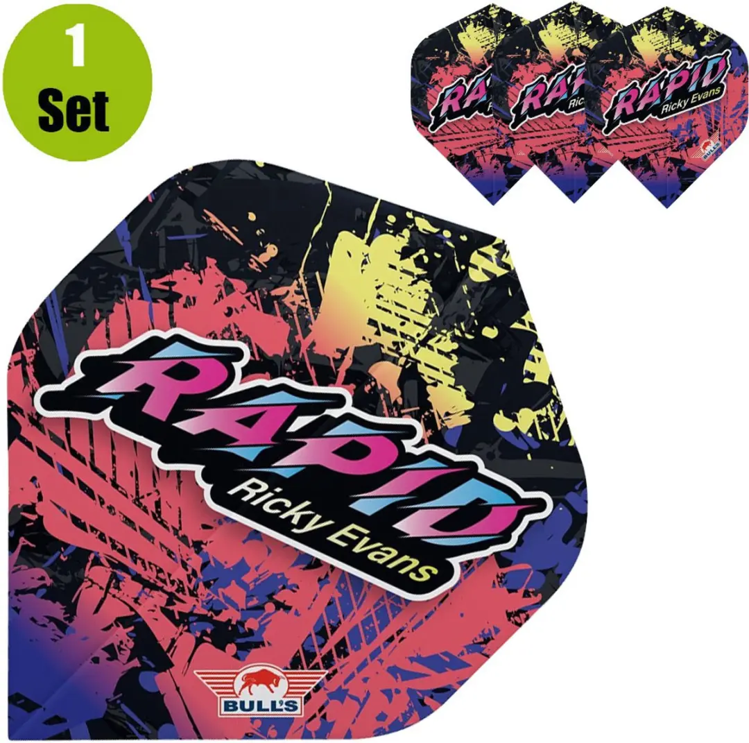 Bull's Ricky Evans 90 No.2 Dart Flights - Multi