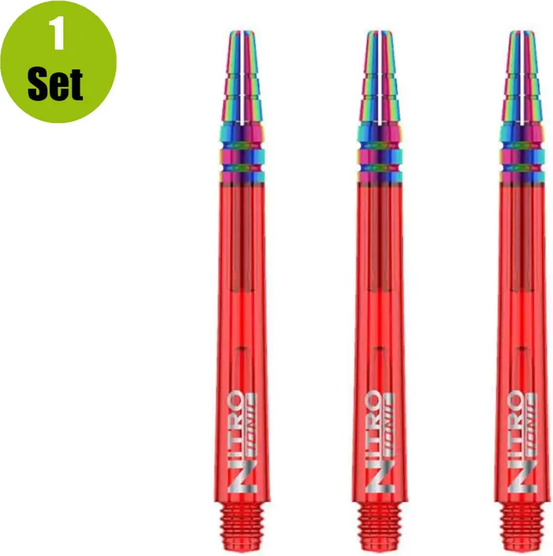 Red Dragon Nitrotech Ionic Red Dart Shafts TC607 - 3 Stuks