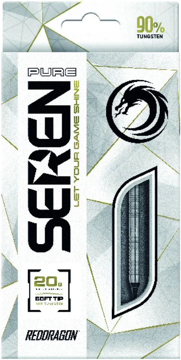 Red Dragon Seren 1 90% Darts - 3 Stuks - Zilver