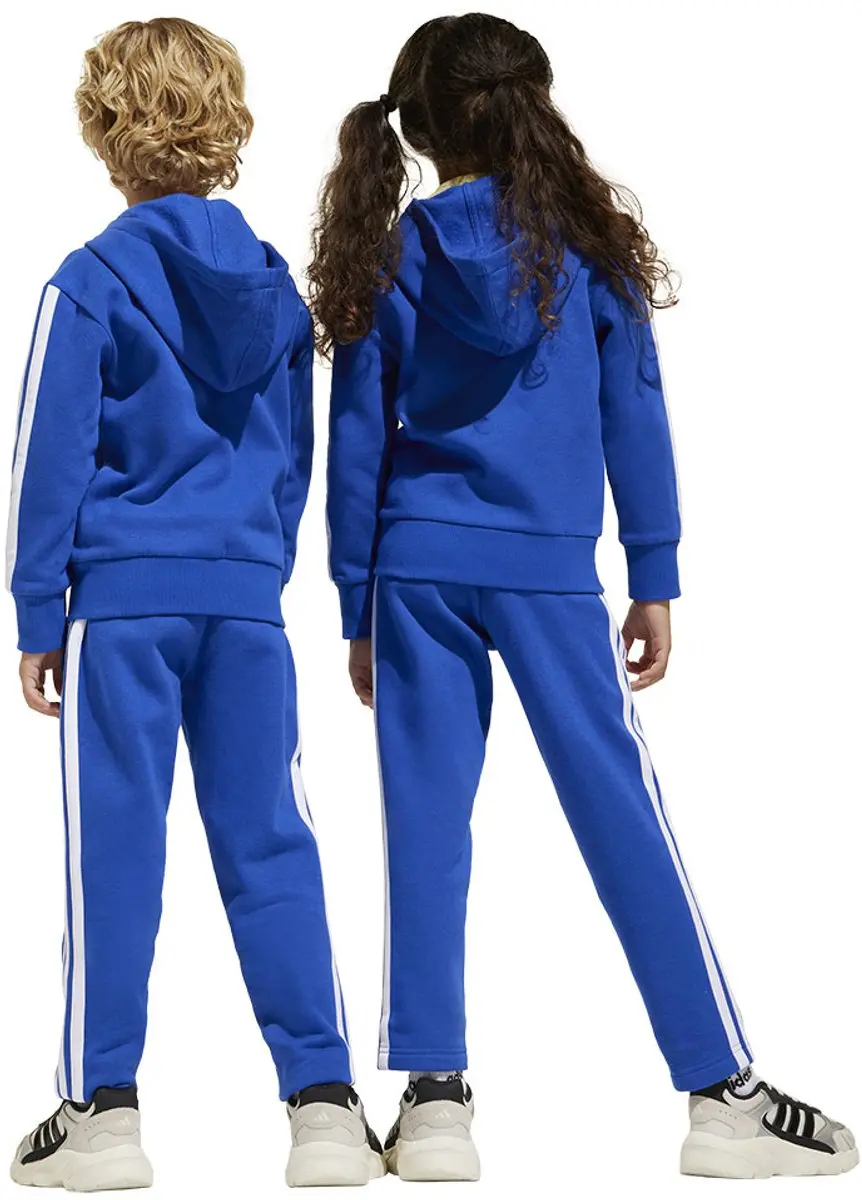 Adidas Tiberio 3 Stripes Fleece Trainingspak - Blauw 122