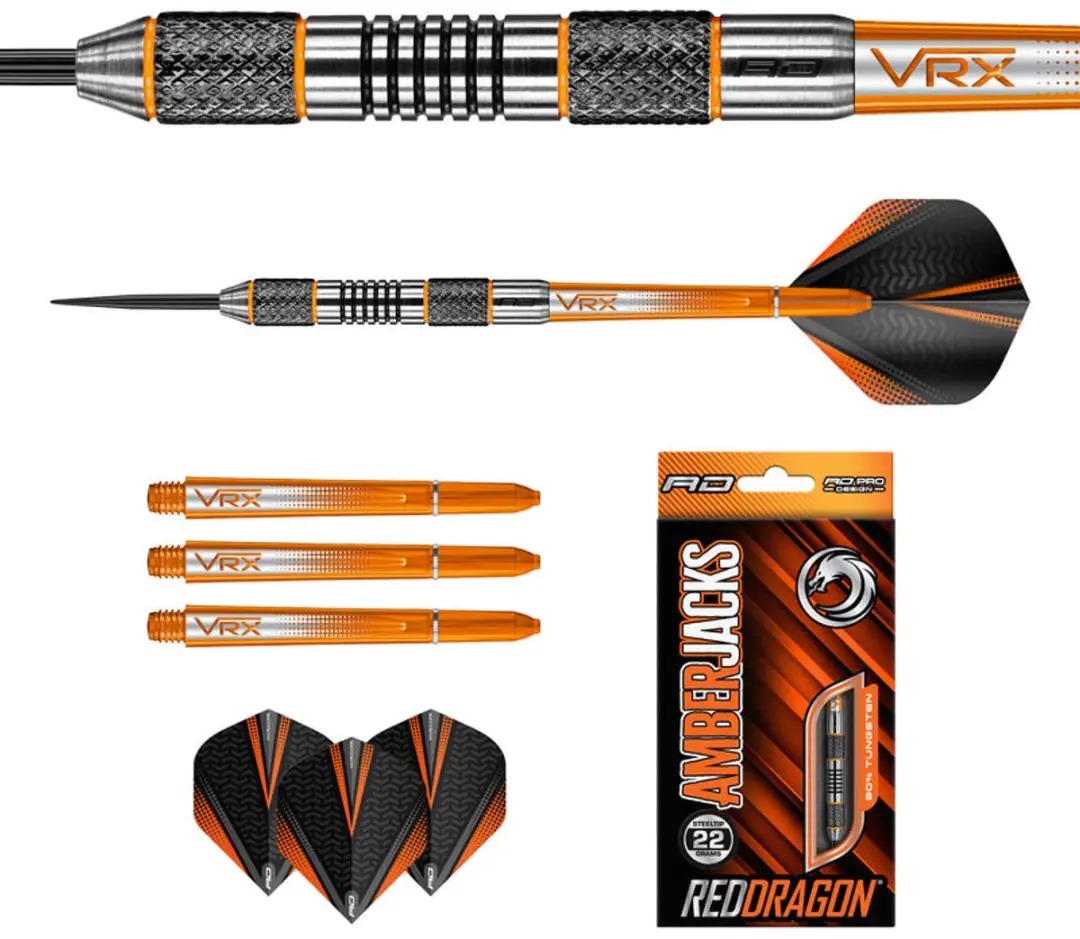 Red Dragon Amberjack 5 Dartpijlen - 3 Stuks
