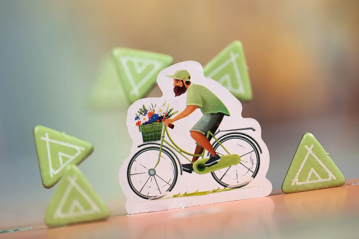 999 Games Hop! Op de Fiets Strategisch Bordspel - Solo Variant - 1-4 Spelers