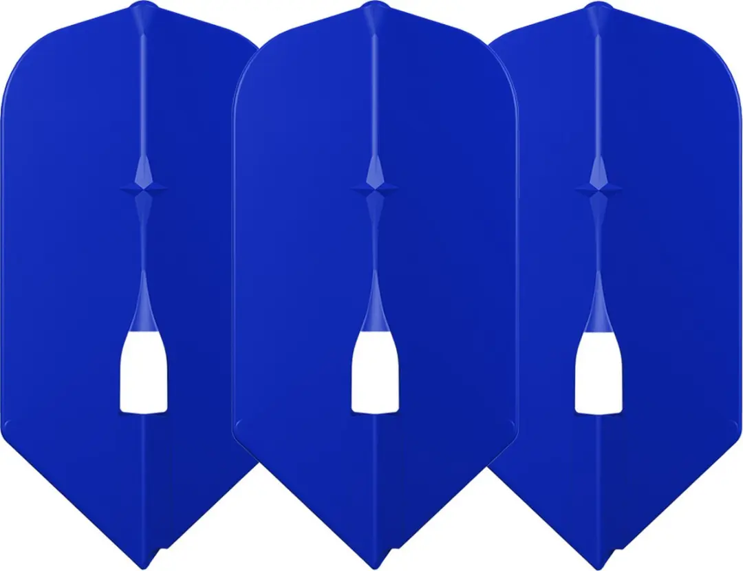 L-Style Champagne L6 Pro Slim Blauwe Dartvleugels FP3603 - 3 Stuks
