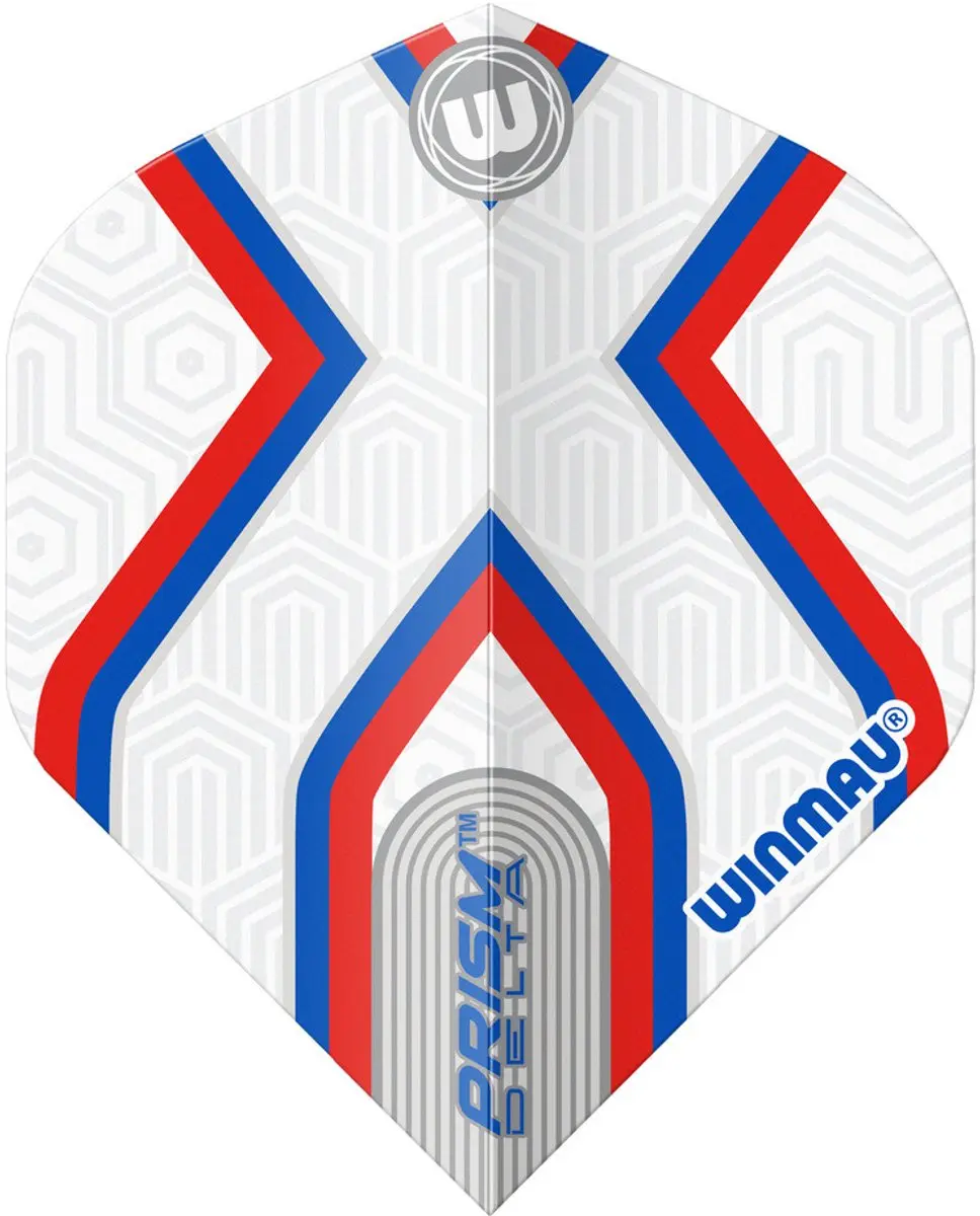 Winmau Prism Delta Epix Dart Flights 3 Stuks - Blauw/Rood/Wit