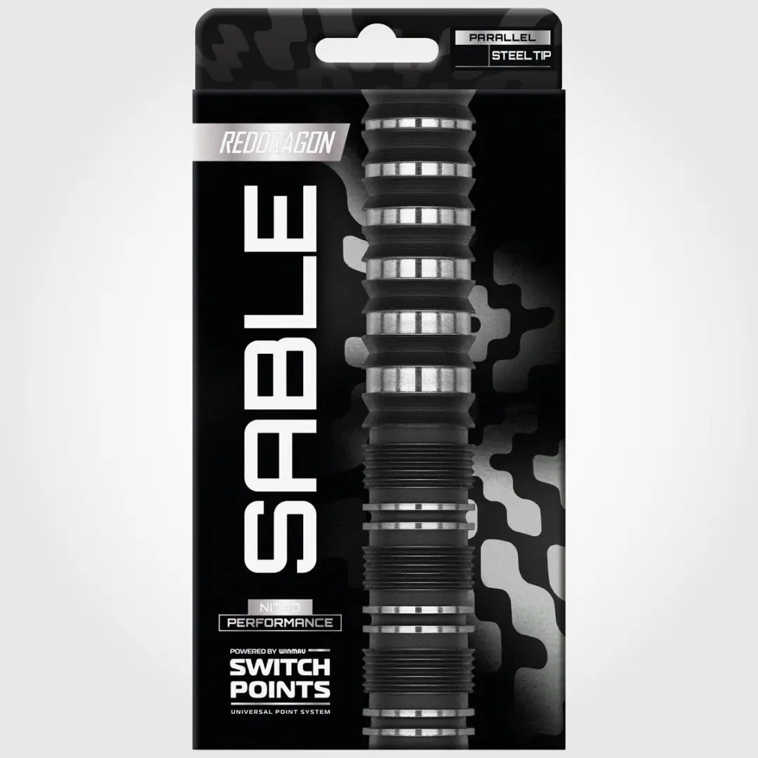 Red Dragon Sable Black Parallel Switch Point Dartpijlen - 3 Stuks