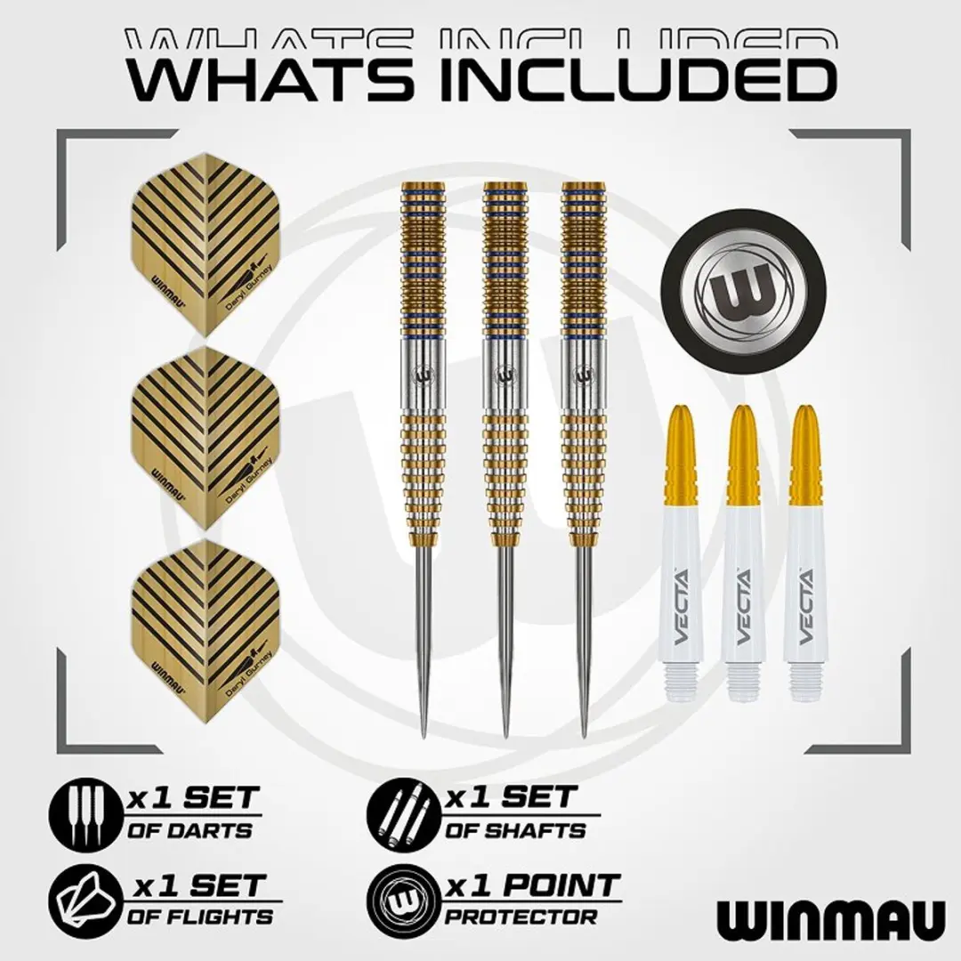 Winmau Daryl Gurney Signature Edition Dartpijlen - 3 Stuks - afbeelding 6 van 6