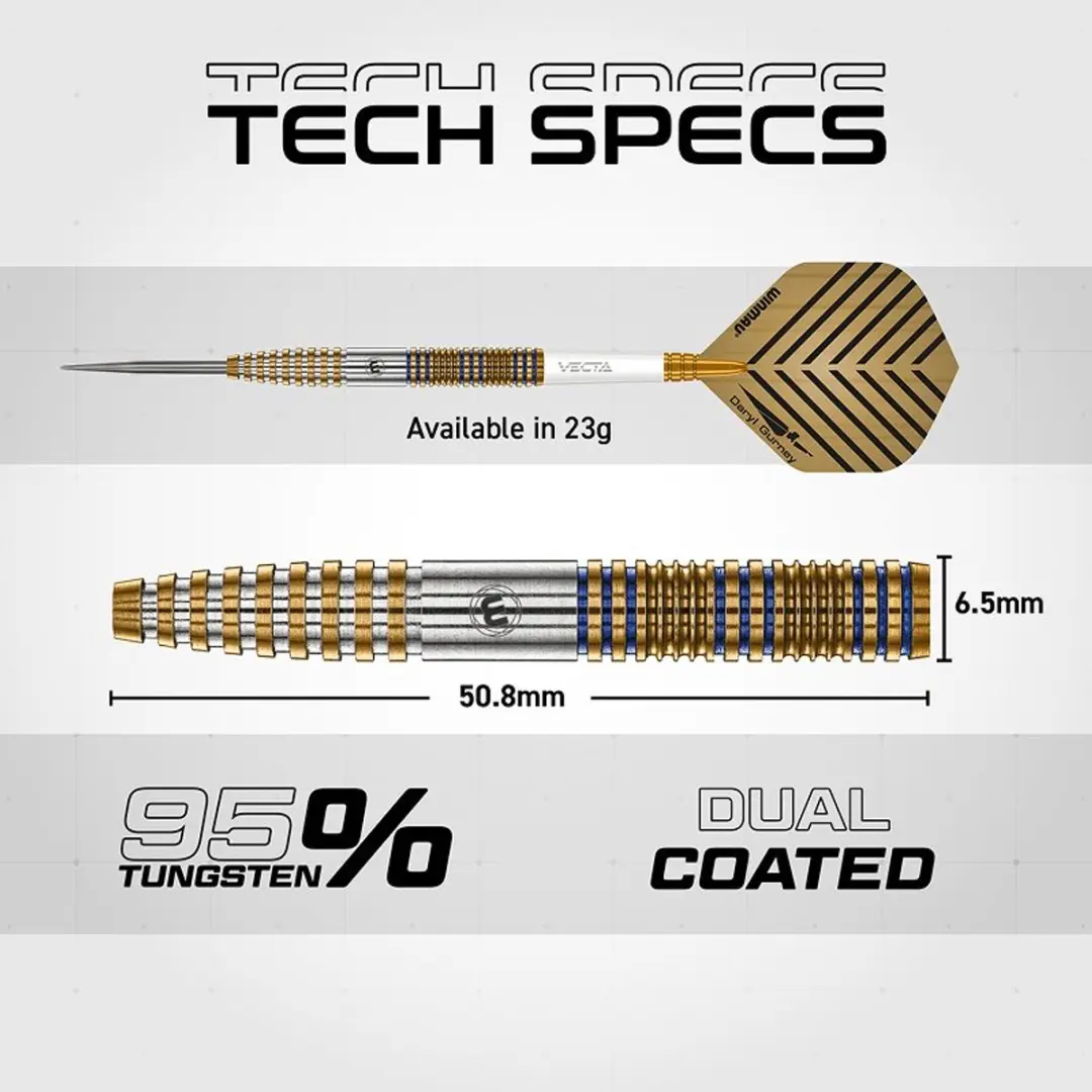 Winmau Daryl Gurney Signature Edition Dartpijlen - 3 Stuks