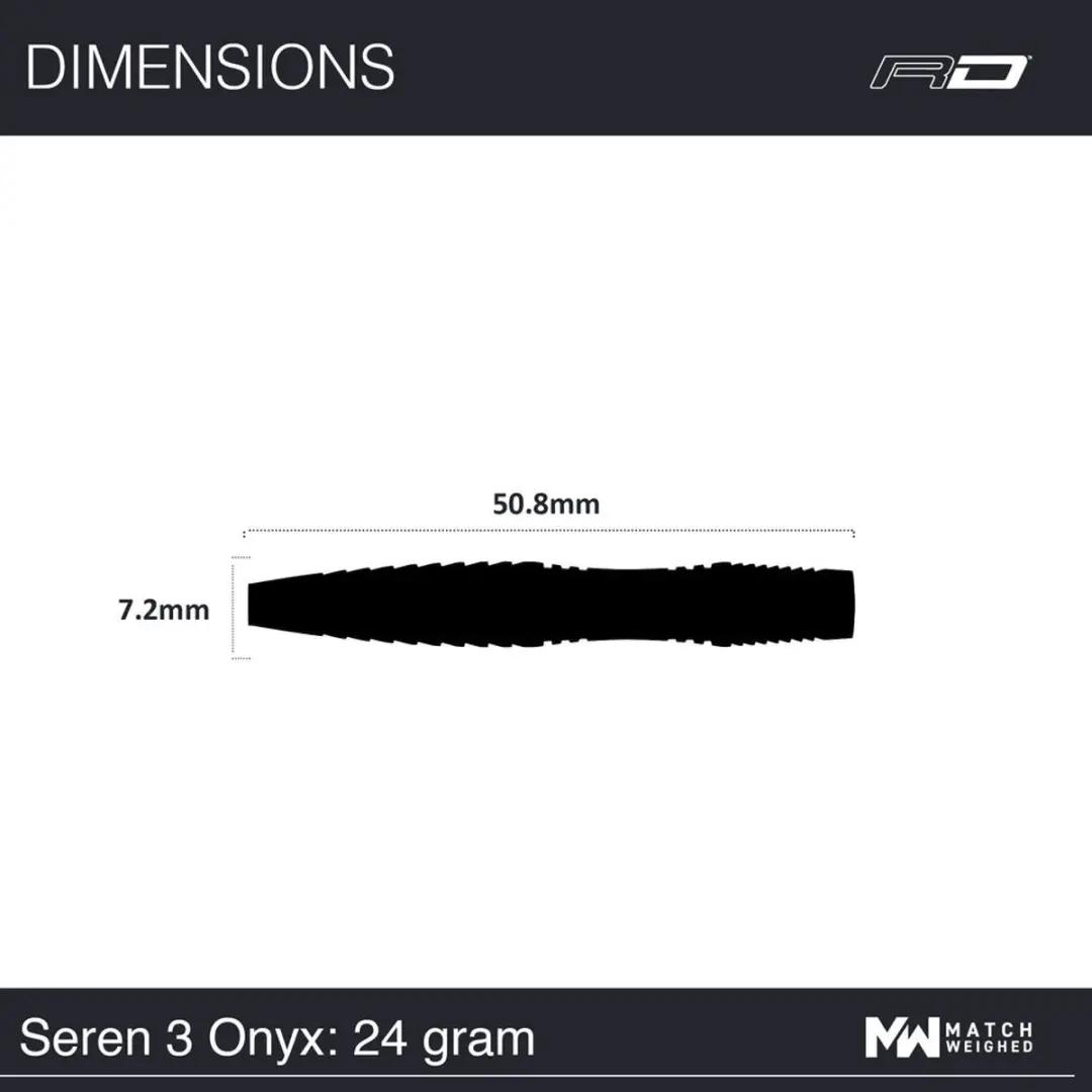 Red Dragon Seren Onyx 3 Dartpijlen