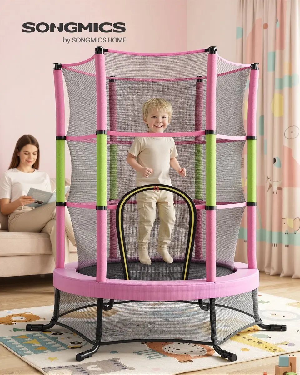 Songmics Kindertrampoline 174cm - Roze