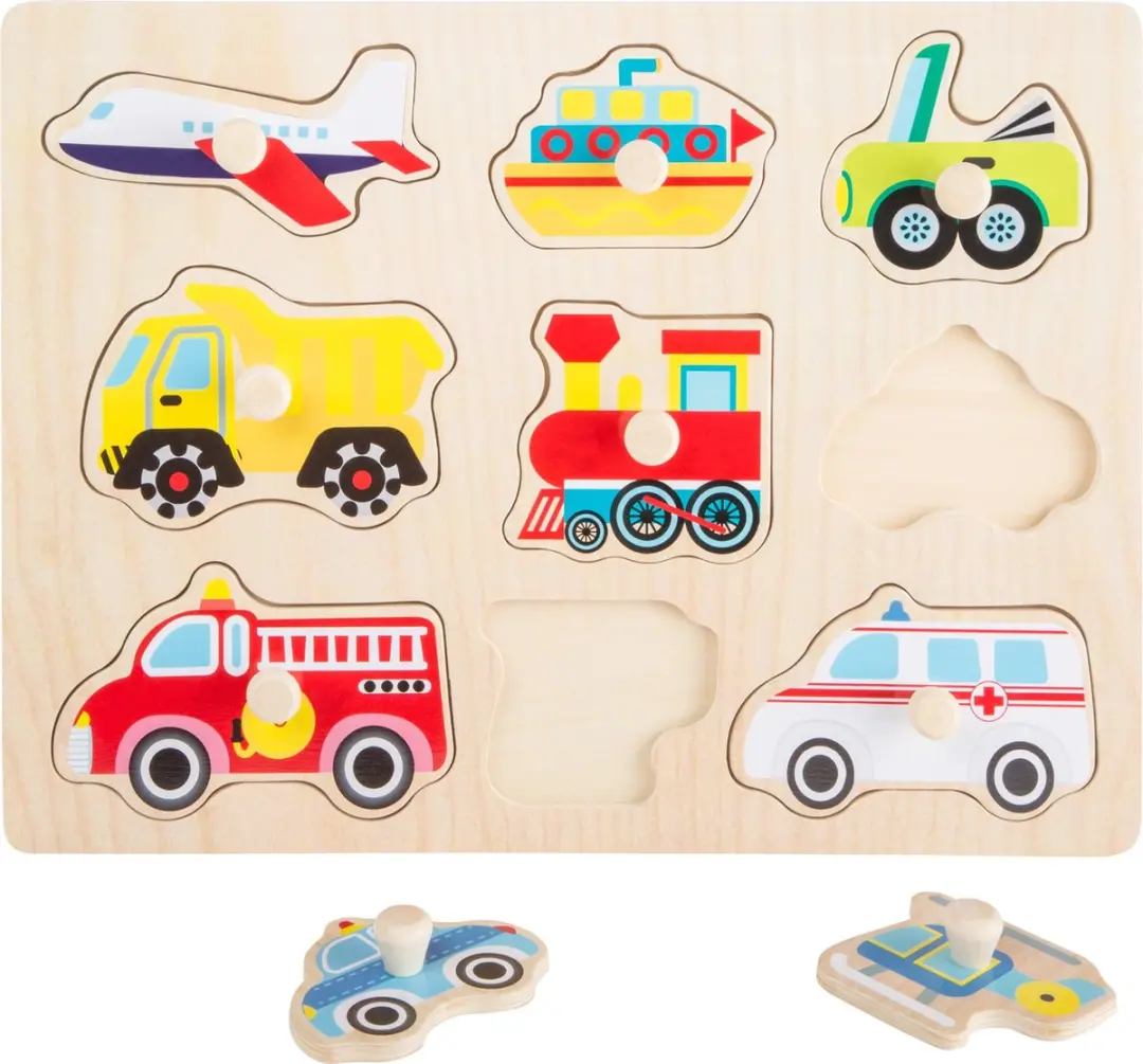 Small Foot Puzzel Voertuigen 9-delig Multicolor