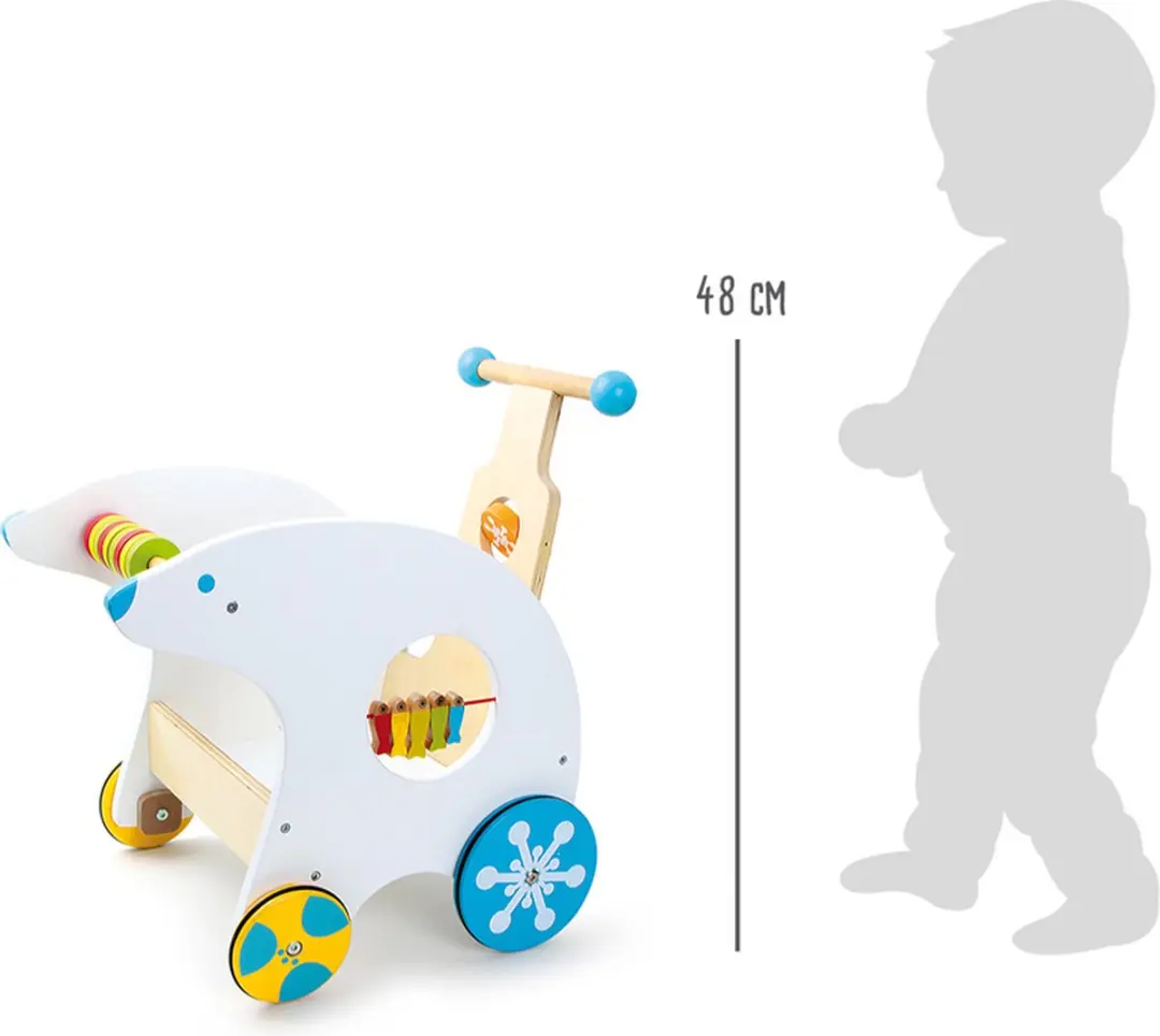 Small Foot Loopwagen IJsbeer - Multicolor - afbeelding 5 van 5