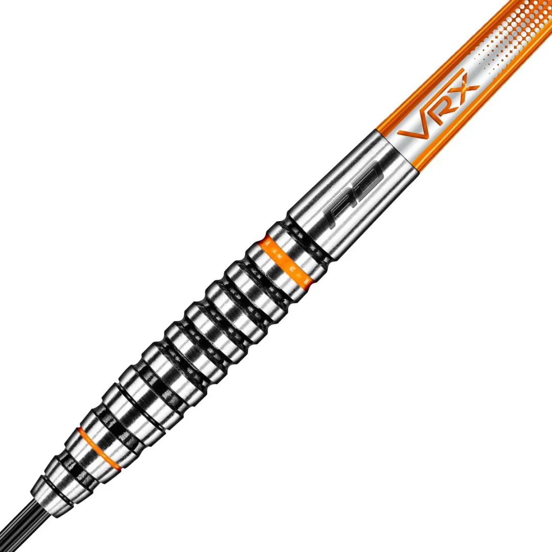 Red Dragon Amberjack 14 Dartpijlen - 3 Stuks - Zwart/Oranje/Zilver