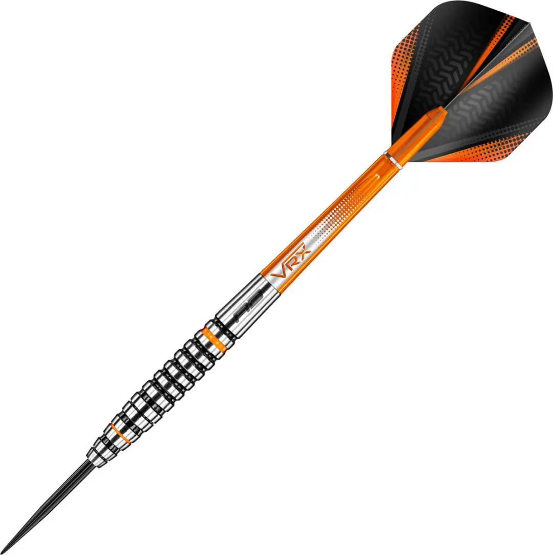 Red Dragon Amberjack 14 Dartpijlen - 3 Stuks - Zwart/Oranje/Zilver