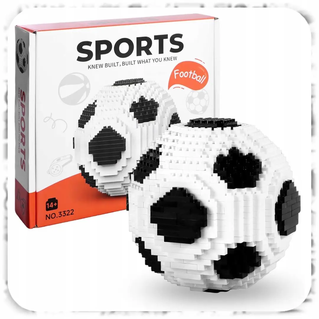 Pixel Markless 3D Voetbalbouwstenenset