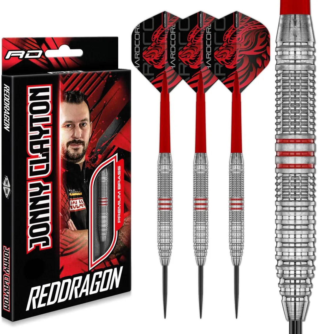 Red Dragon Jonny Clayton Brass Signature Edition Dartpijlen