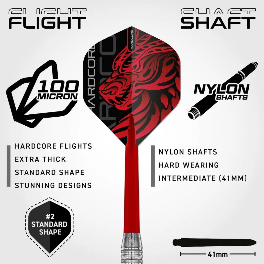 Red Dragon Jonny Clayton Brass Signature Edition Dartpijlen - 3 Stuks