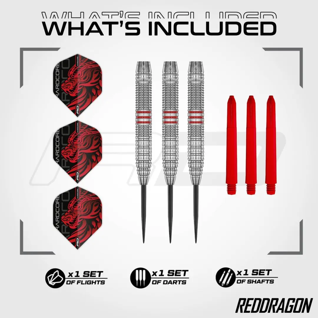 Red Dragon Jonny Clayton Brass Signature Edition Dartpijlen - 3 Stuks - afbeelding 6 van 6