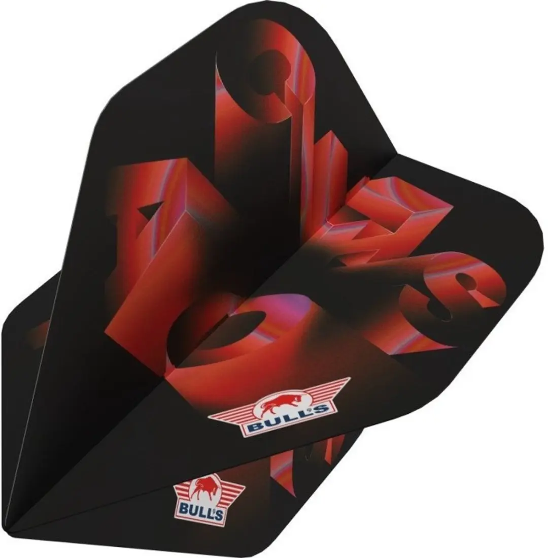 Bull's Chaos Red NO2 Dartvleugels - 3 Stuks