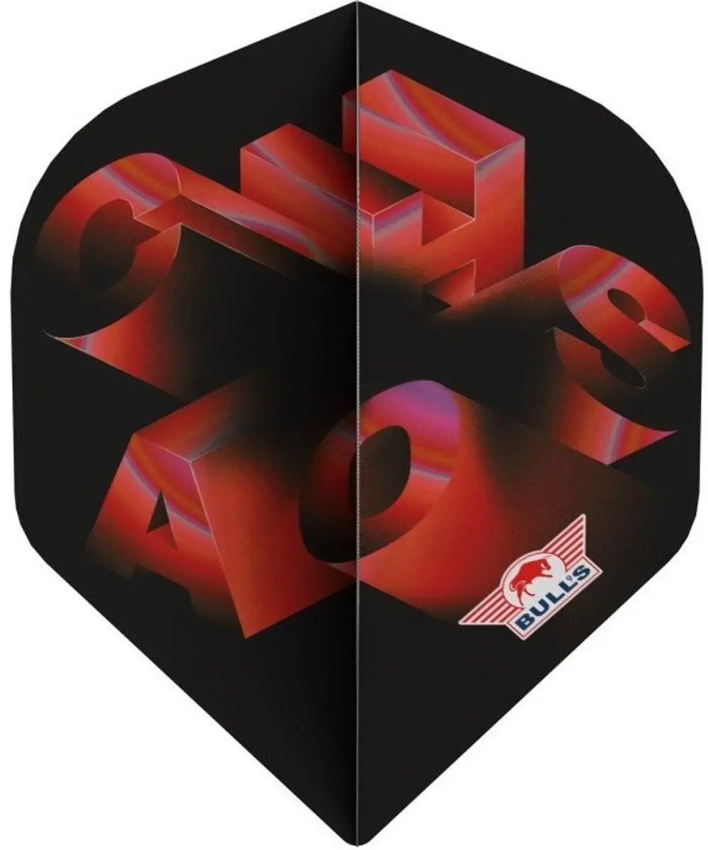 Bull's Chaos Red NO2 Dartvleugels