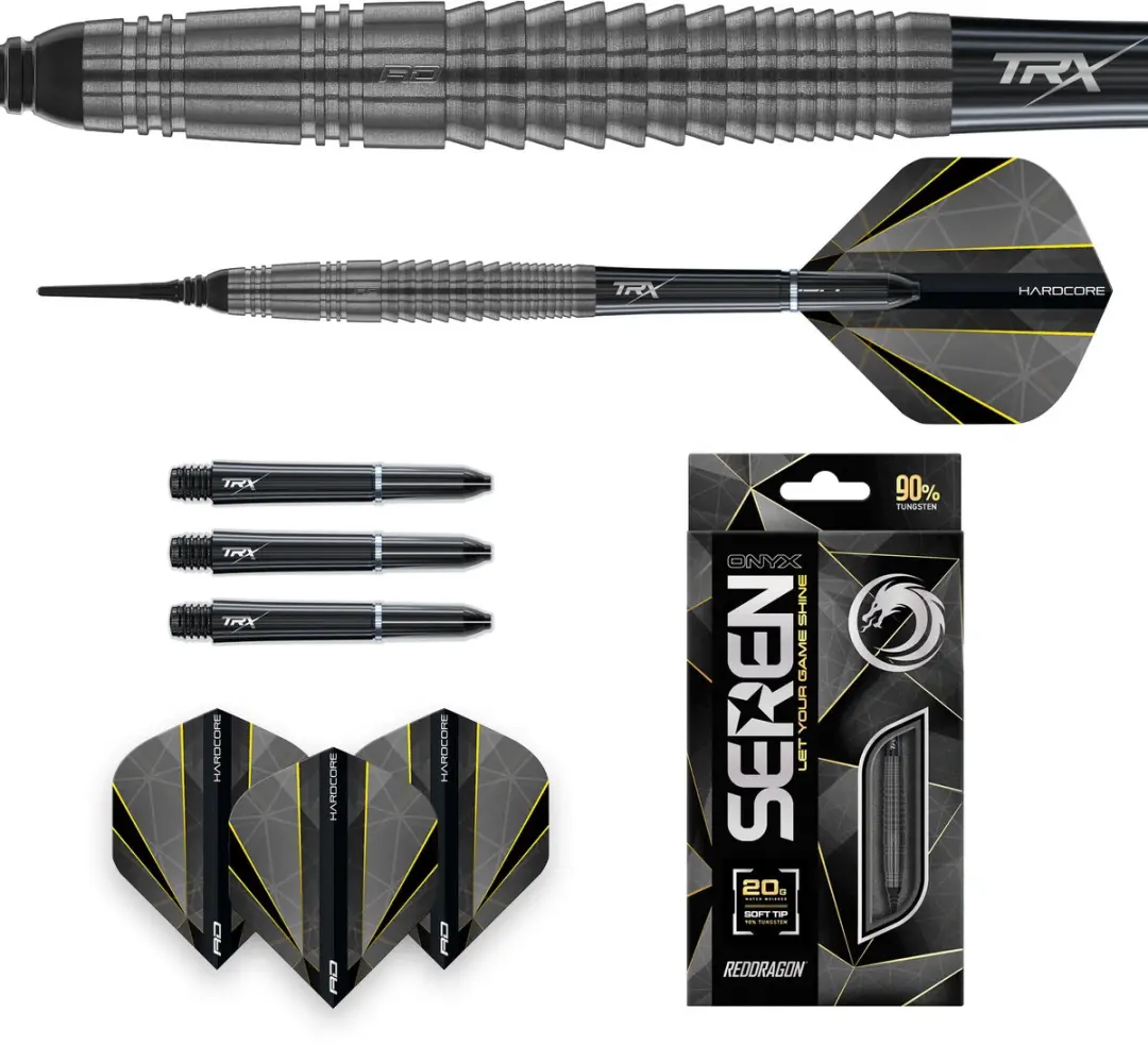 Red Dragon Onyx 4 Soft Tip Darts 3 Stuks