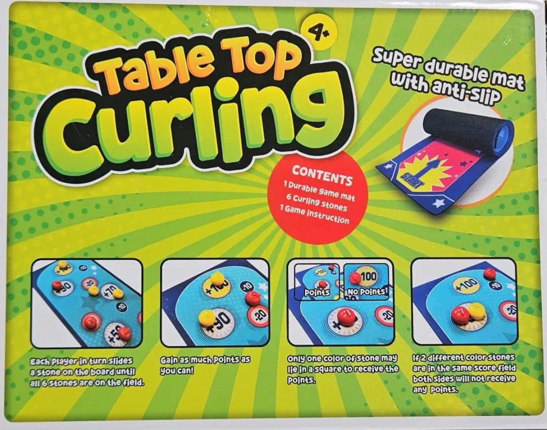 Ruby Toys Table Top Curling - 6 Stenen