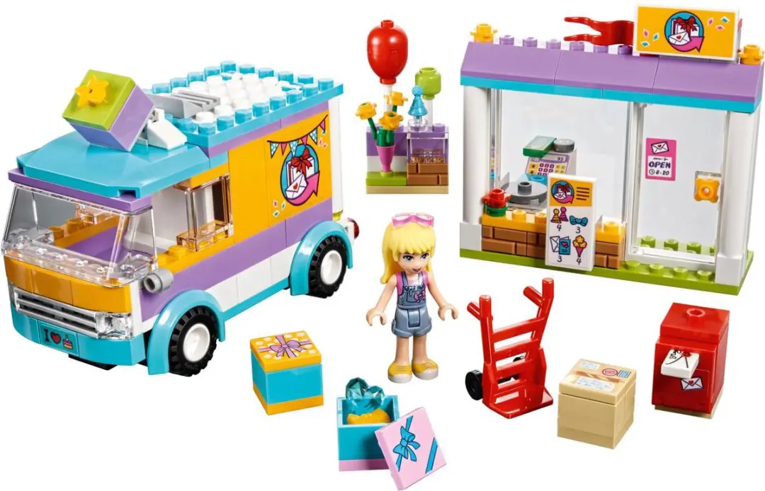LEGO Friends Heartlake Pakjesdienst 41310 - 185 Stukken - Paars