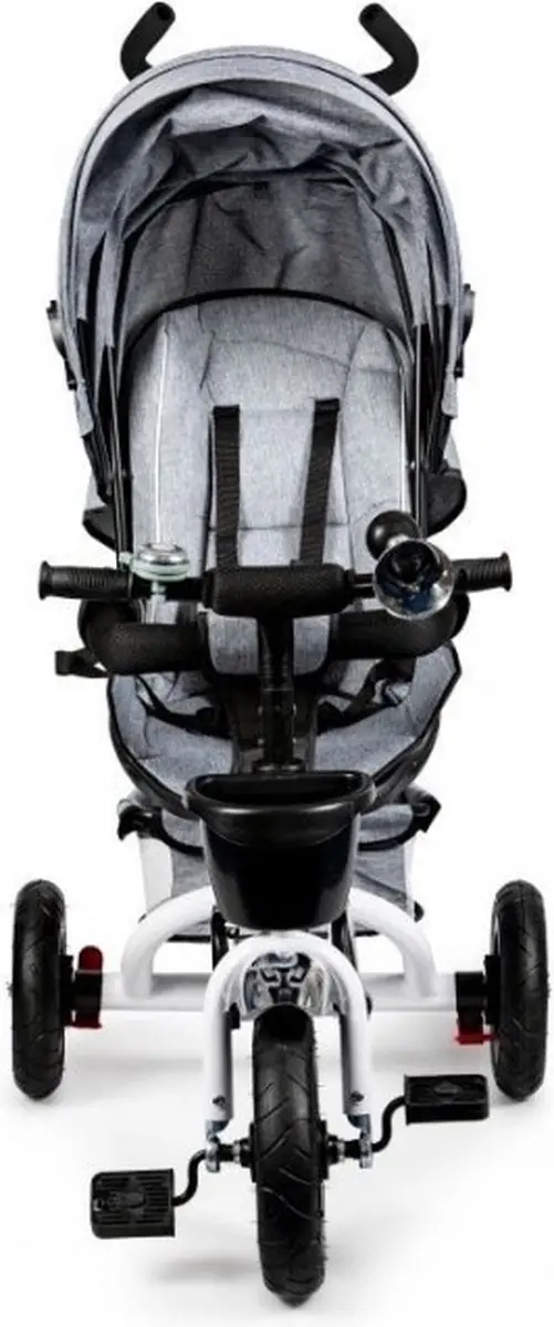 ECOTOYS Duw-wagen Loopfiets Multifunctionele Driewieler - Grijs