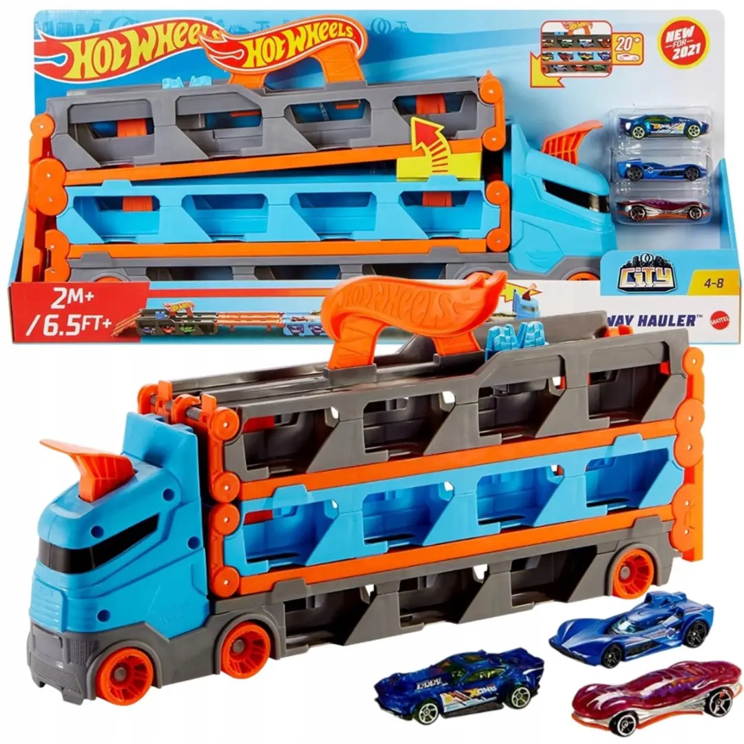 Hot Wheels Transporter 2-in-1 Racebaanset