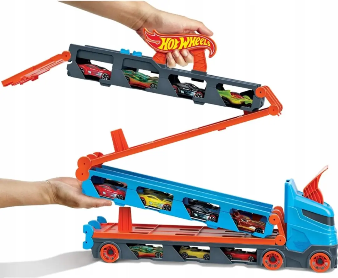 Hot Wheels Transporter 2-in-1 Racebaanset - 3 Auto's