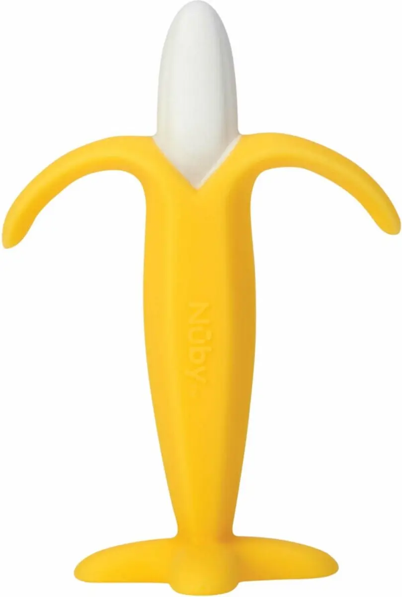 Nûby Silicone Bijtspeelgoed Banaan - Geel