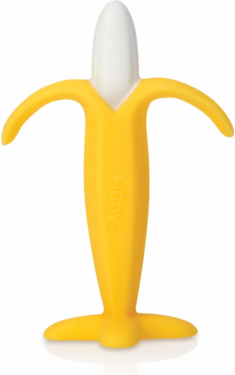 Nûby Silicone Bijtspeelgoed Banaan - Geel