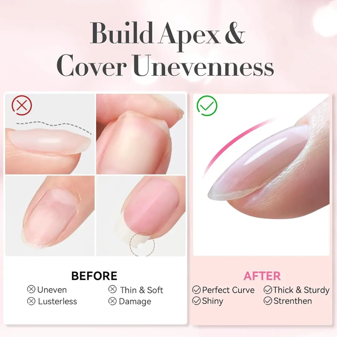 Born Pretty Milky Jelly Rose Nude Builder Nail Gel - 6 Kleuren