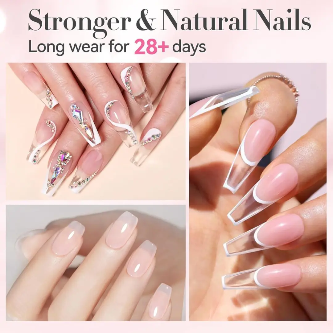 Born Pretty Milky Jelly Rose Nude Builder Nail Gel - 6 Kleuren