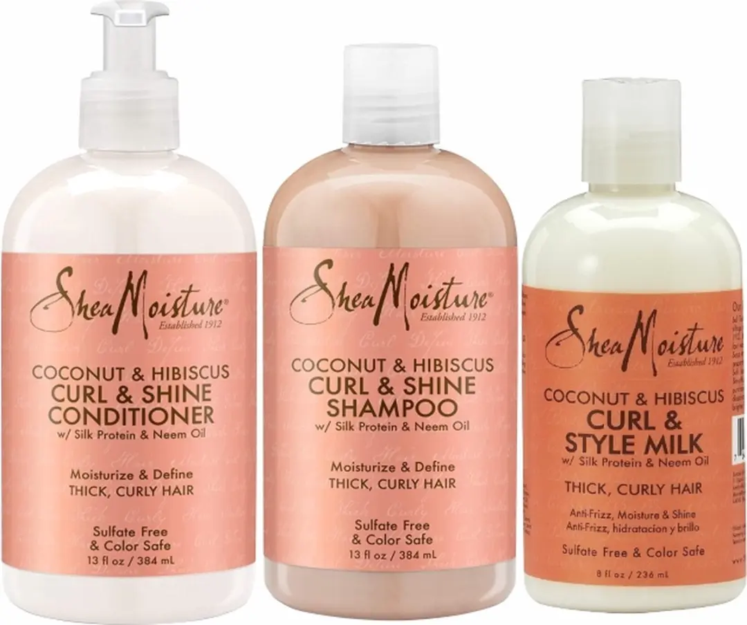 Shea Moisture Coconut Hibiscus Krullend Haar Set