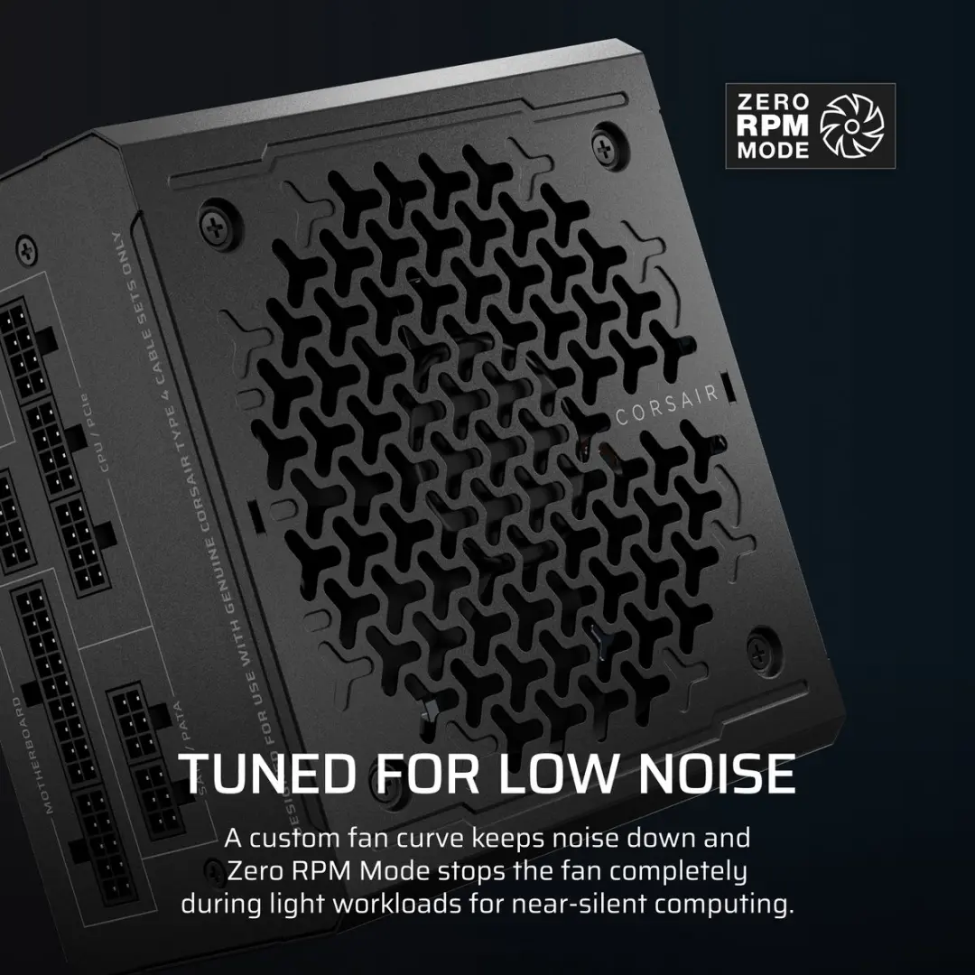 Corsair RM1000e 3rd Gen Interne Voeding 1000W - CP-9020337-EU - afbeelding 6 van 6