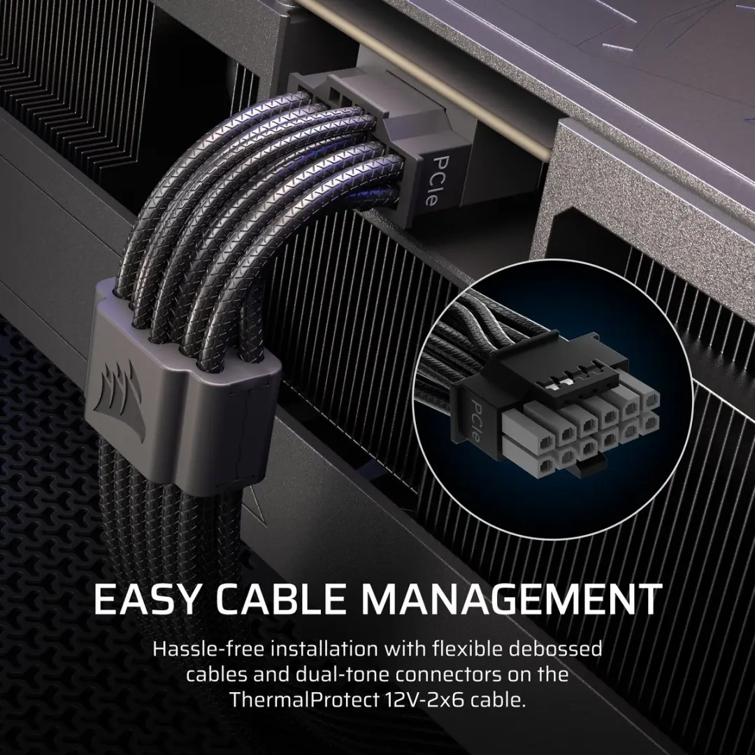 Corsair RM1000e 3rd Gen Interne Voeding 1000W - CP-9020337-EU