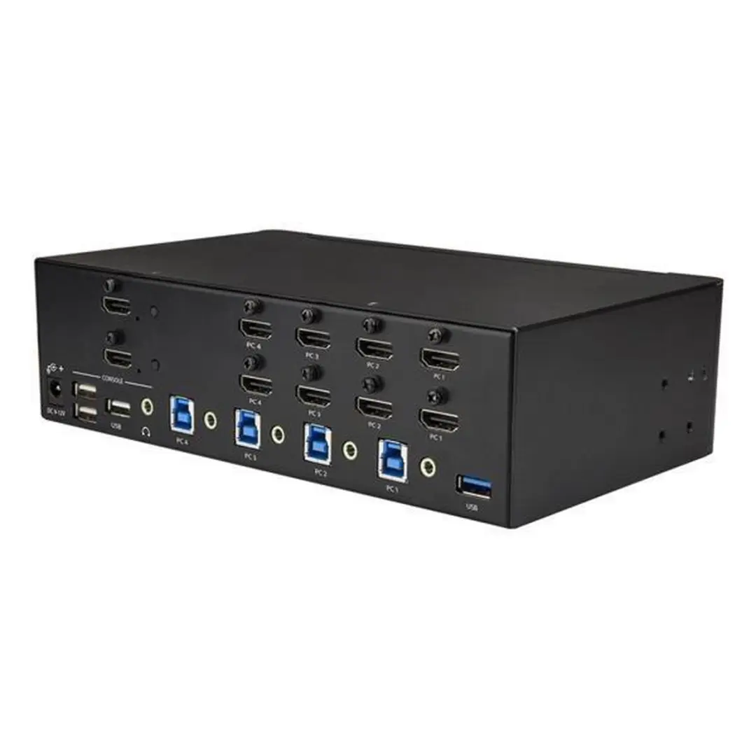 Startech SV431DHD4KU HDMI KVM Switch - 4 Poorten - 4K 30Hz - Wit