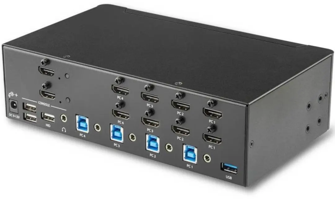 Startech SV431DHD4KU HDMI KVM Switch - 4 Poorten - 4K 30Hz - Wit