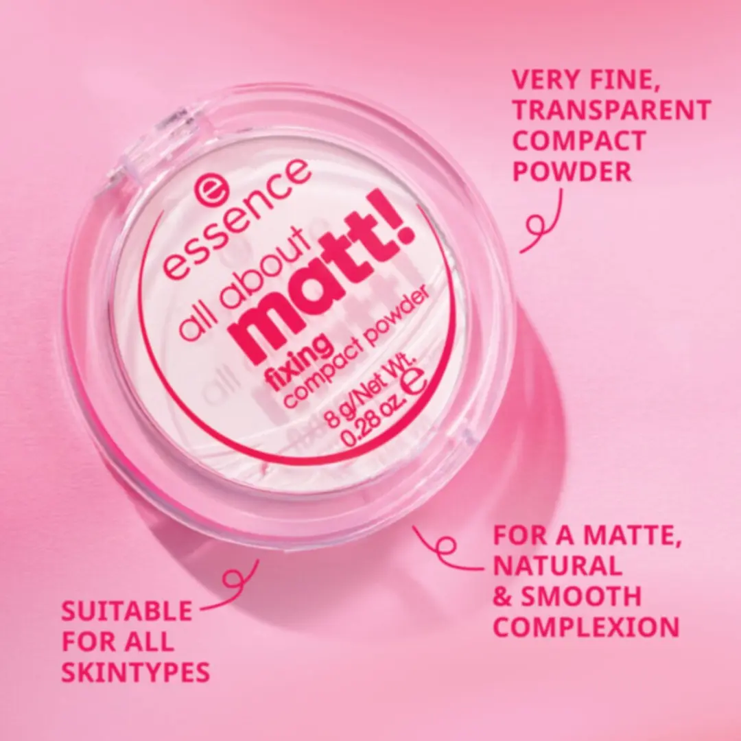 Essence All About Matt! Fixing Compact Powder - 24g (3x8g) - Medium