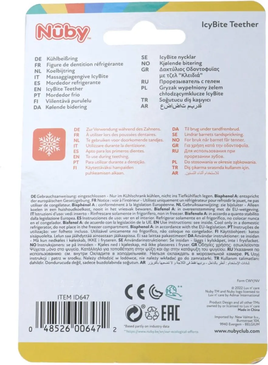 Nûby Koelbijtring Ice Gel - Multicolor