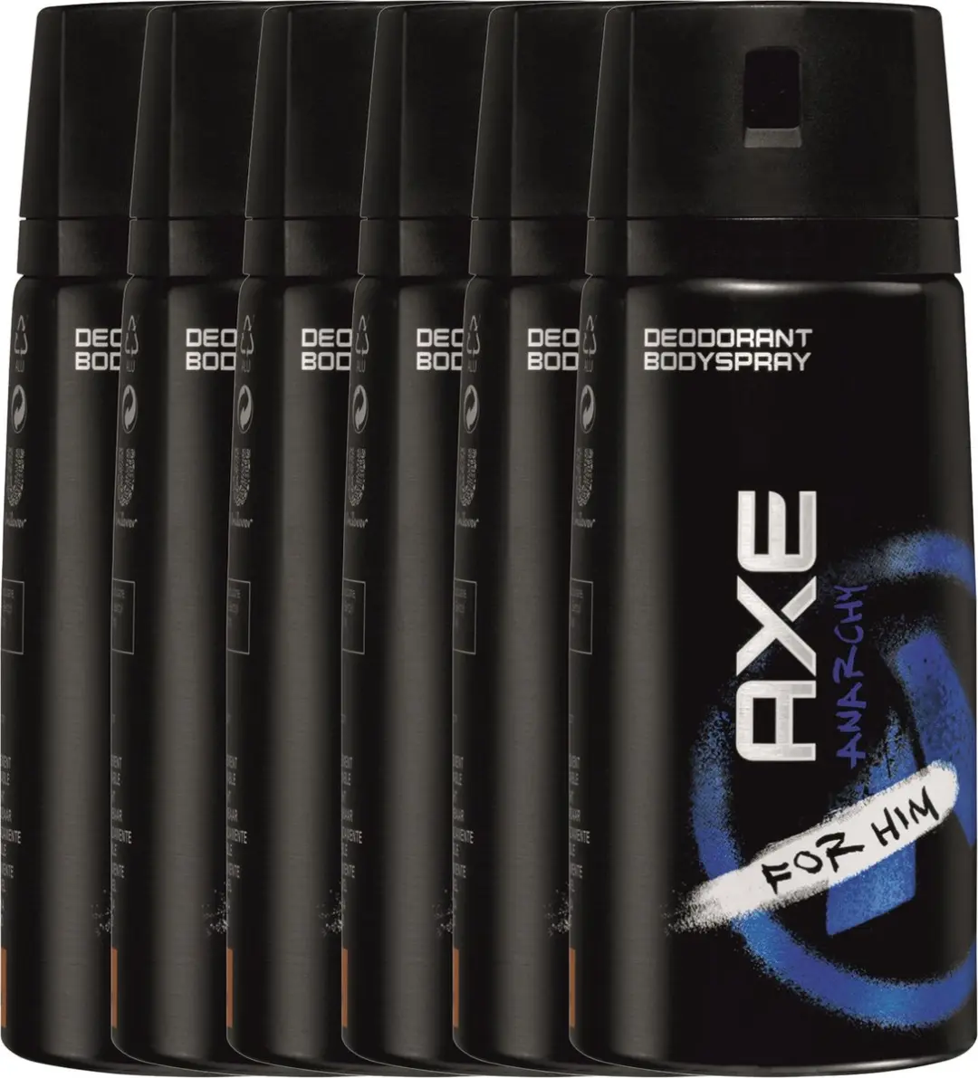 Axe Anarchy For Him Body Spray 150ml - 6 Stuks