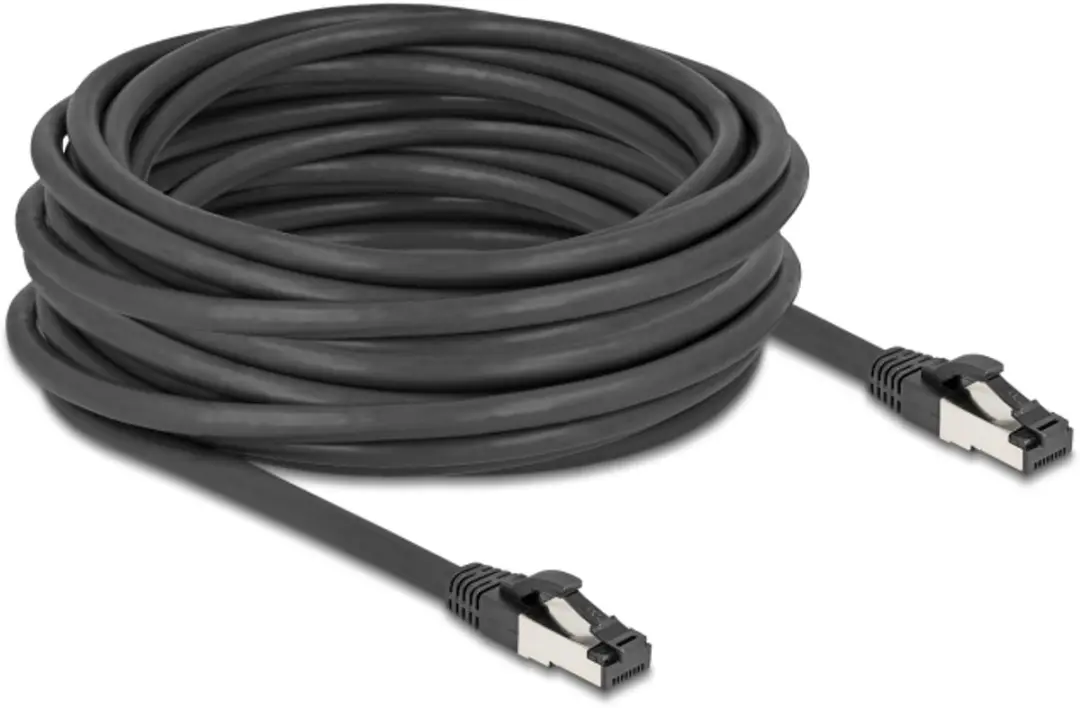 Delock Cat.8.1 S/FTP RJ45 Netwerkkabel 10m - 40Gbps - Zwart