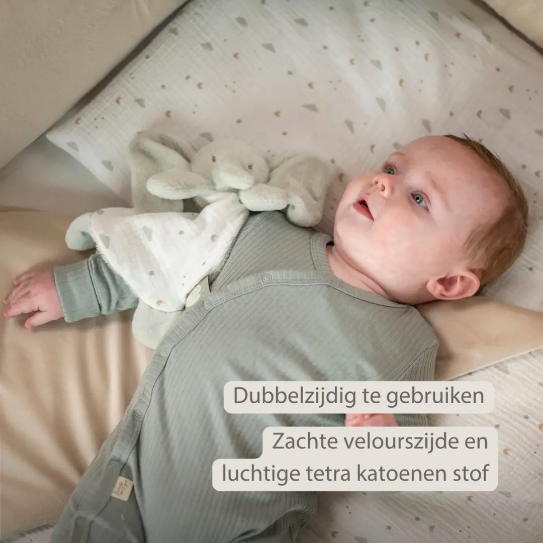 Nattou LouLou Baby Dekbedovertrek 140x100cm - Tetra Katoen